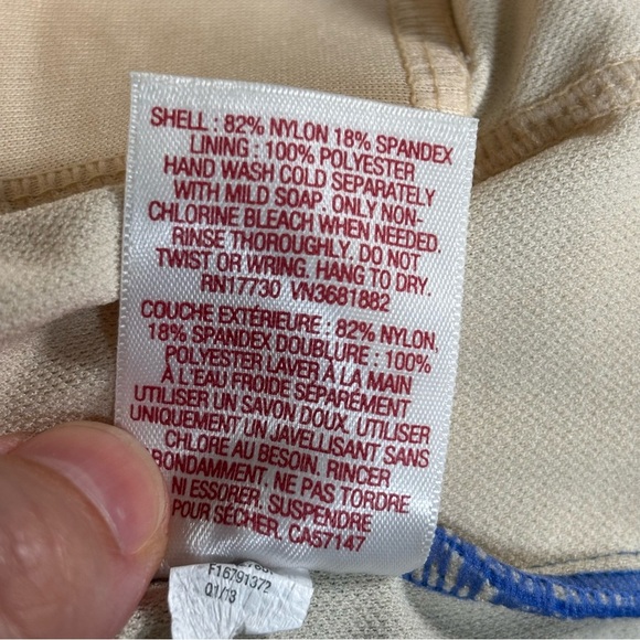 Merona One Piece Swimsuit-Blue-Women Size Small - Picture 5 of 5